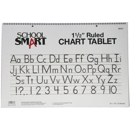 SCHOOL SMART PAPER CHART 24X16 1.5 IN RLD 25 SHTS APS2415H